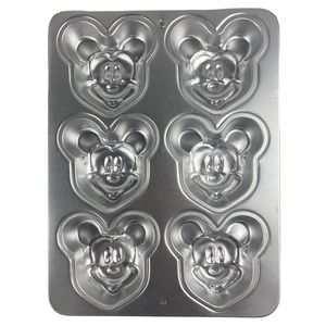 Disney 1995 Wilton Mickey Mouse Head Mini Cake Mold Baking Pan